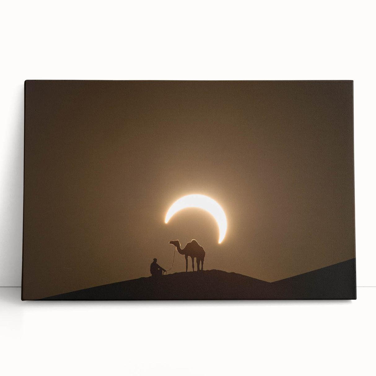 Black and white stretched canvas of Abu Dhabi skyline, ideal for kitchen wall art or bedroom ambiance.