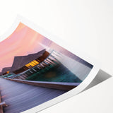 Extra large wall art featuring line art flowers in soft pastel hues on a rolled print, ideal for large living room decor.