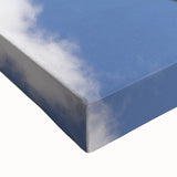 Black and white landscape art painting of Auckland's skyline on stretched canvas, suitable for bedroom wall decor.