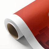 Art deco poster of New Zealand's Canterbury scenery on rolled canvas, featuring muted earth tones.