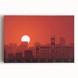 Black and white photograph of Canterbury, New Zealand on stretched canvas, featuring serene landscapes.