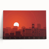 Black and white photo of Canterbury, New Zealand on stretched canvas, ideal for kitchen wall art or bedroom ambiance.