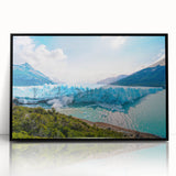 Large abstract wall art depicting a stylized scene of Argentina in black and white tones on a framed acrylic.