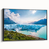 Black and white framed canvas of a vintage Argentine landscape, ideal for bedroom wall art.