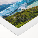 Art deco poster featuring a stylized Argentine landscape in muted earth tones on rolled canvas.