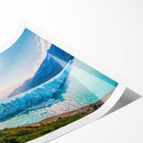 Extra large wall art featuring line art flowers in muted earth tones on a rolled print, ideal for large living room decor.