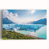 Black and white photo of Argentine landscape on large stretched canvas, ideal for kitchen wall art.