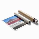 Extra large rolled print of a vibrant Bolivian landscape with floral elements.