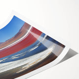 Extra large wall art featuring line art flowers in muted tones on a rolled canvas, ideal for large living room decor.