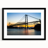 Extra large, abstract art print of a colorful, textured Brazilian landscape on a framed canvas, ideal for living room decor.