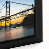 Extra large framed canvas featuring a textured depiction of a vibrant Brazilian landscape in black and colorful art style.