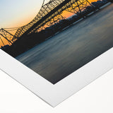 Art deco poster featuring a stylized Rio de Janeiro landscape on rolled canvas, suitable for dining room decor.