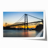 Extra large rolled print of a Brazilian landscape featuring vibrant green foliage and a distant mountain.