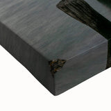 Large art featuring a black and white landscape painting of Santiago, Chile on stretched canvas.