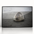 Large abstract wall art featuring a Galapagos scenery in muted earth tones on a framed acrylic.