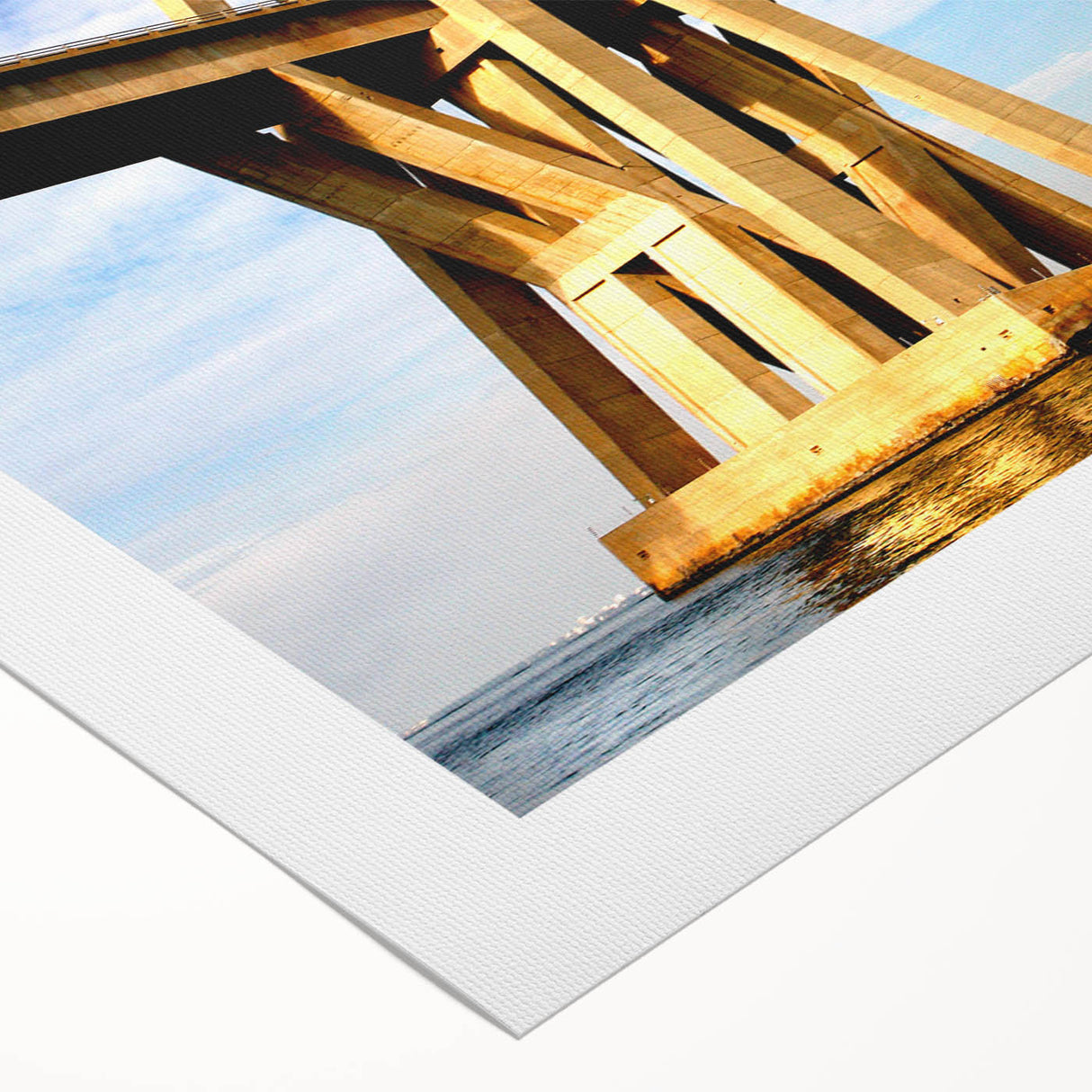 Art deco poster of a Venezuelan landscape in muted earth tones on rolled canvas, suitable for dining room decor.