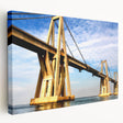 Large stretched canvas featuring a vibrant scene of a Venezuelan landscape, ideal for kitchen wall art.