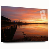 Large abstract wall art of Alabama scenery on acrylic glass, featuring soft earth tones.