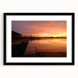 Extra large abstract art print of colorful, textured scenery of Alabama on a black framed canvas.