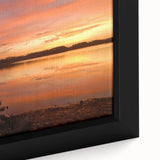 Black wall art featuring a textured Alabama landscape on a framed canvas, with vibrant, colorful accents.