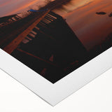 Art deco poster of Alabama scenery in muted earth tones on rolled canvas, ideal for dining room wall art.