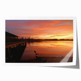 Extra large rolled print of Alabama scenery with floral elements in soft pastel shades, suitable for dining room wall art.