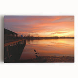 Black and white stretched canvas featuring the Alabama skyline, ideal for kitchen wall art.