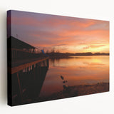 Alabama landscape on stretched canvas, featuring lush greenery and a river, in natural earth tones.