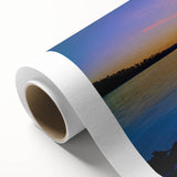 Art deco poster of Arkansas scenery in pastel shades on rolled canvas, ideal for nursery wall art.