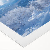 Art deco poster of Vail, Colorado scenery on rolled canvas with muted earth tones, ideal for dining room wall art.