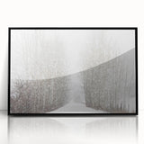 Large abstract wall art depicting colorful Aspen, Colorado scenery in mid-century modernist style on framed acrylic.