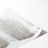 Extra large wall art featuring line art flowers in soft pastel shades on a rolled canvas.