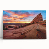 Black and white large art print of Denver cityscape on stretched canvas, ideal for kitchen wall art or bedroom decor.