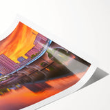 Extra large wall art featuring line art flowers in black and white, printed on rolled canvas.