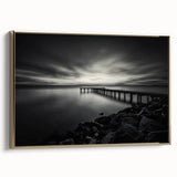 Framed canvas featuring a vintage-style Delaware landscape in muted gold and black tones, ideal for bedroom wall decor.