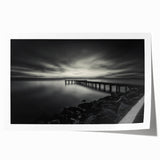 Delaware landscape with vibrant green and blue tones on a rolled canvas, suitable for dining room wall art.