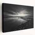 Delaware landscape on large stretched canvas with green and blue tones, suitable for kitchen wall art.