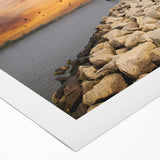 Art deco poster of Savannah, Georgia scenery on rolled canvas, with muted green and beige tones.