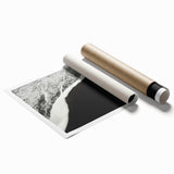 Extra large rolled print of Kauai, Hawaii scenery with lush floral elements in rich green tones.