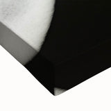 Black and white landscape art painting of Kauai coastline on stretched canvas, suited for bedroom decor.