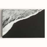 Black and white photograph of Kauai landscape on stretched canvas, ideal for kitchen wall art.