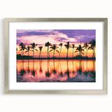 Textured art print of an abstract Maui landscape in muted earth tones, framed in silver, ideal for bedroom decor.