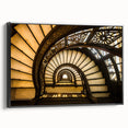 Black and white framed canvas of Chicago skyline, ideal for bedroom wall art in a vintage poster style.
