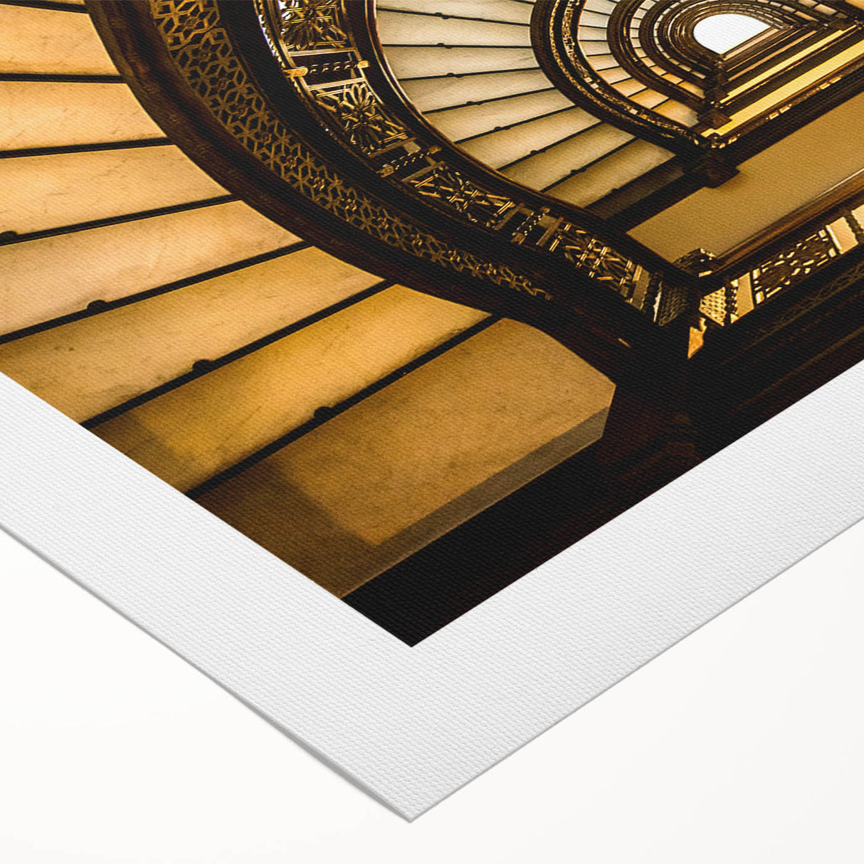 Art deco poster featuring Chicago skyline in muted blue tones on rolled canvas, suitable for dining room wall art.