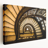 Large art of Chicago skyline in muted gray tones on stretched canvas, suitable for kitchen wall art.