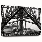 Acrylic print of a New Orleans skyline in muted blue and gray tones, suitable for bedroom or dining room decor.