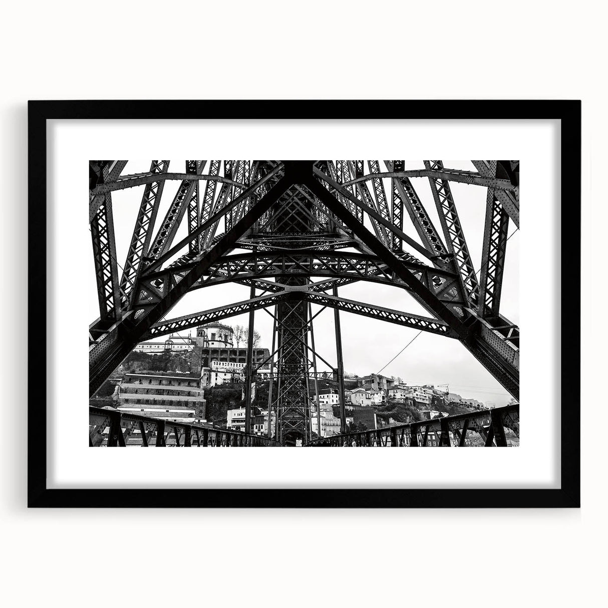 Colorful abstract art print of New Orleans scene, textured details on large canvas, ideal for living room decor.