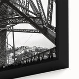 Textured black wall art depicting a vibrant New Orleans scene on a framed canvas, ideal for living room decor.