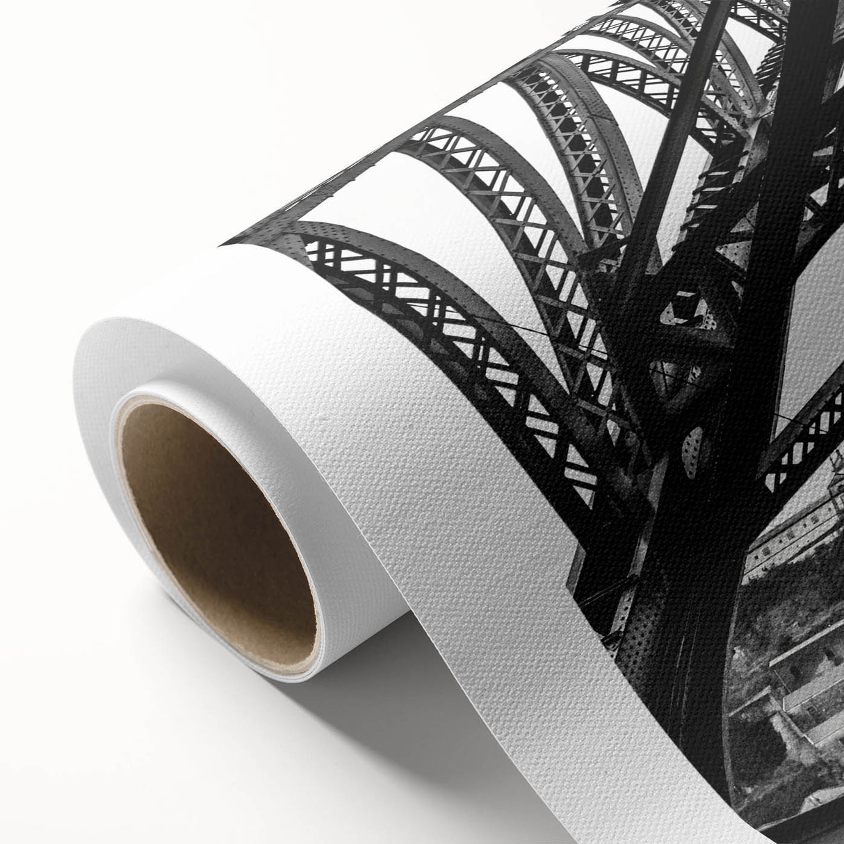 Art Deco poster of New Orleans skyline in pastel shades on rolled canvas, ideal for nursery wall art.