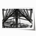 Extra large rolled print of New Orleans scenery with vibrant floral elements.